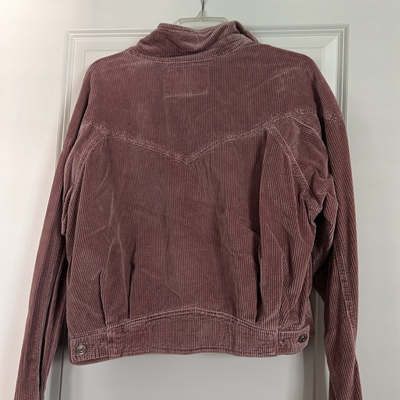 EUC mauve pink corduroy bomber jacket - Picture 4 of 4